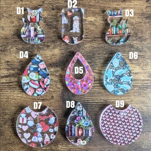 RESERVED for C: 5 Pairs of Custom Earrings 