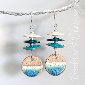 Multi-Artist Beach Earrings with Lampwork Beads