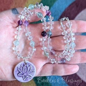 RESERVED for E: Custom Copy, Lotus Necklace