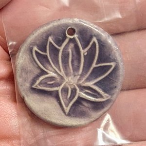 RESERVED for E: Custom Copy, Lotus Necklace