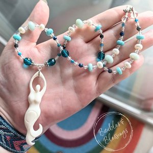 RESERVED for R: Custom Mermaid Necklace
