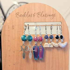 RESERVED for W: Goddess Earrings with Emeralds