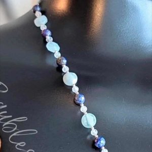 RESERVED for D: Custom Bracelet with Aquamarine