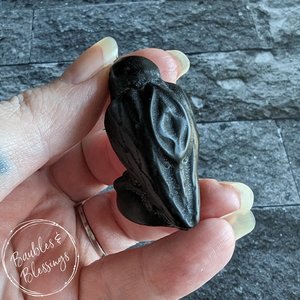 40mm Raven with Abstract Vulva Art