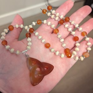 RESERVED for A: Custom Triquetra Necklace
