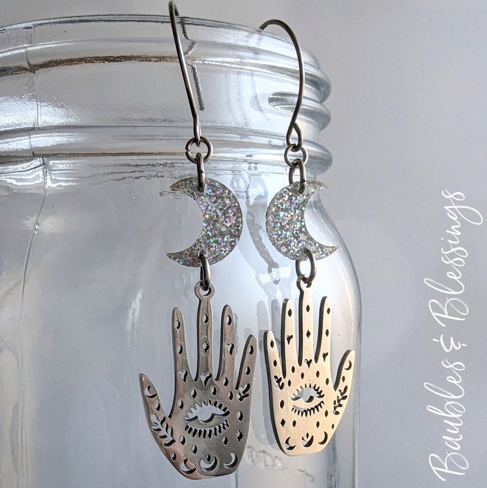 RAOK for A: Celestial Palm Earrings
