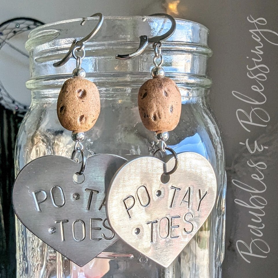 RESERVED for A: Custom PO TAY TOE Earrings