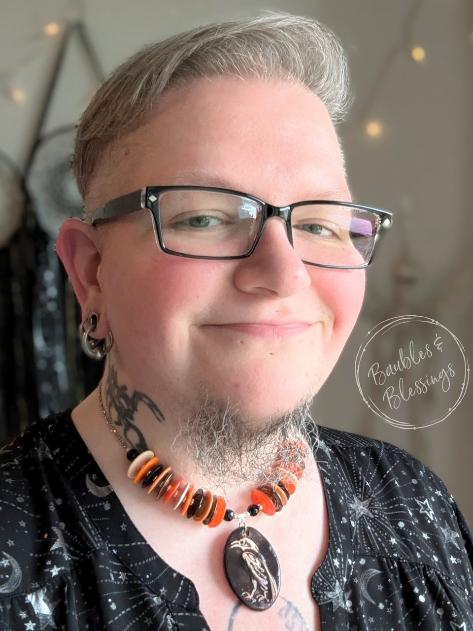 Bold Raven Statement Necklace with Beadfreaky Focal