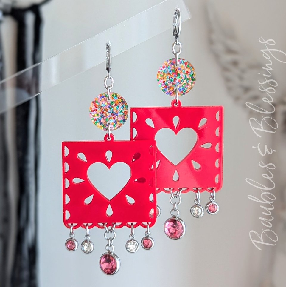 RESERVED for J: Custom Papel Picado-inspired Necklace 