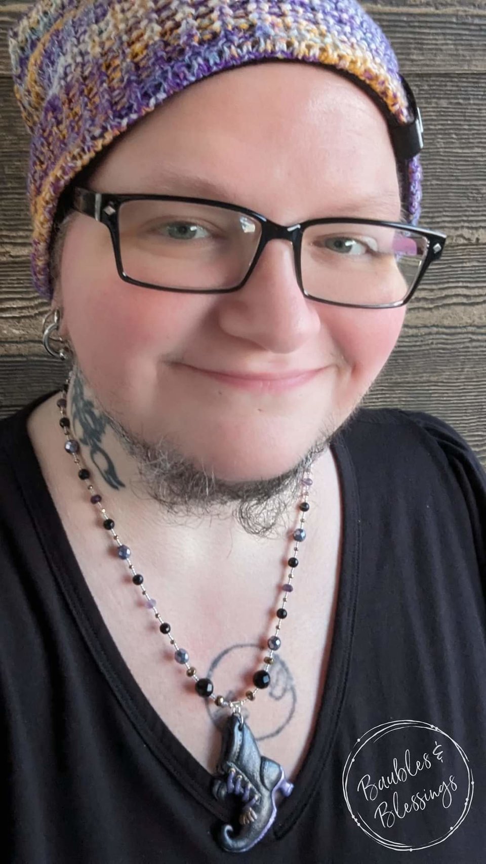 OOAK Witch's Boot Necklaces with Onyx & Pyrite