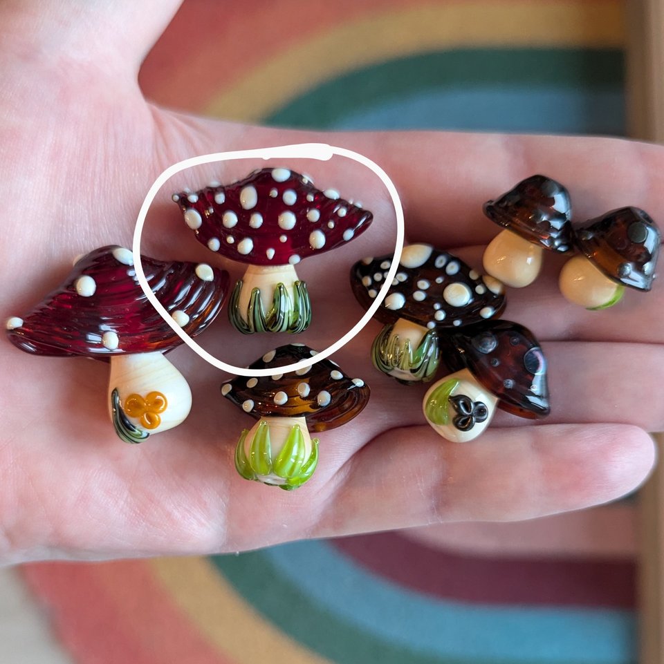 RESERVED: Custom Copy, Earthy Mushroom Necklace