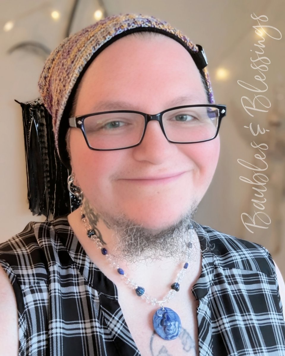 Sodalite & Quartz Goddess of Willendorf Necklace
