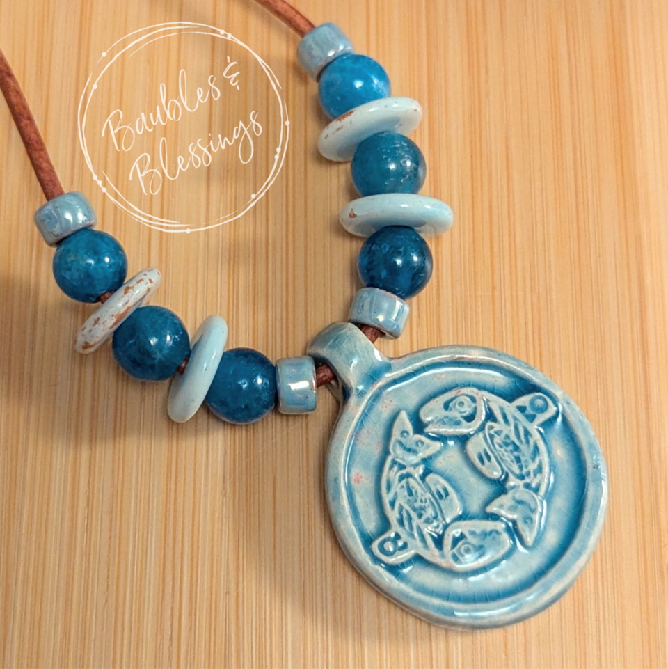 RESERVED for N: Orca Necklace with Kyanite