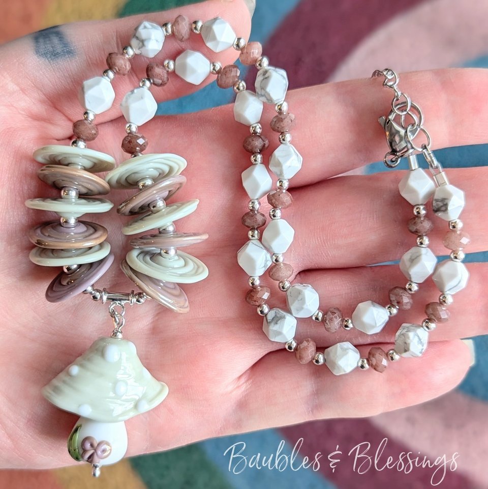 RESERVED for A: Mushroom Earrings