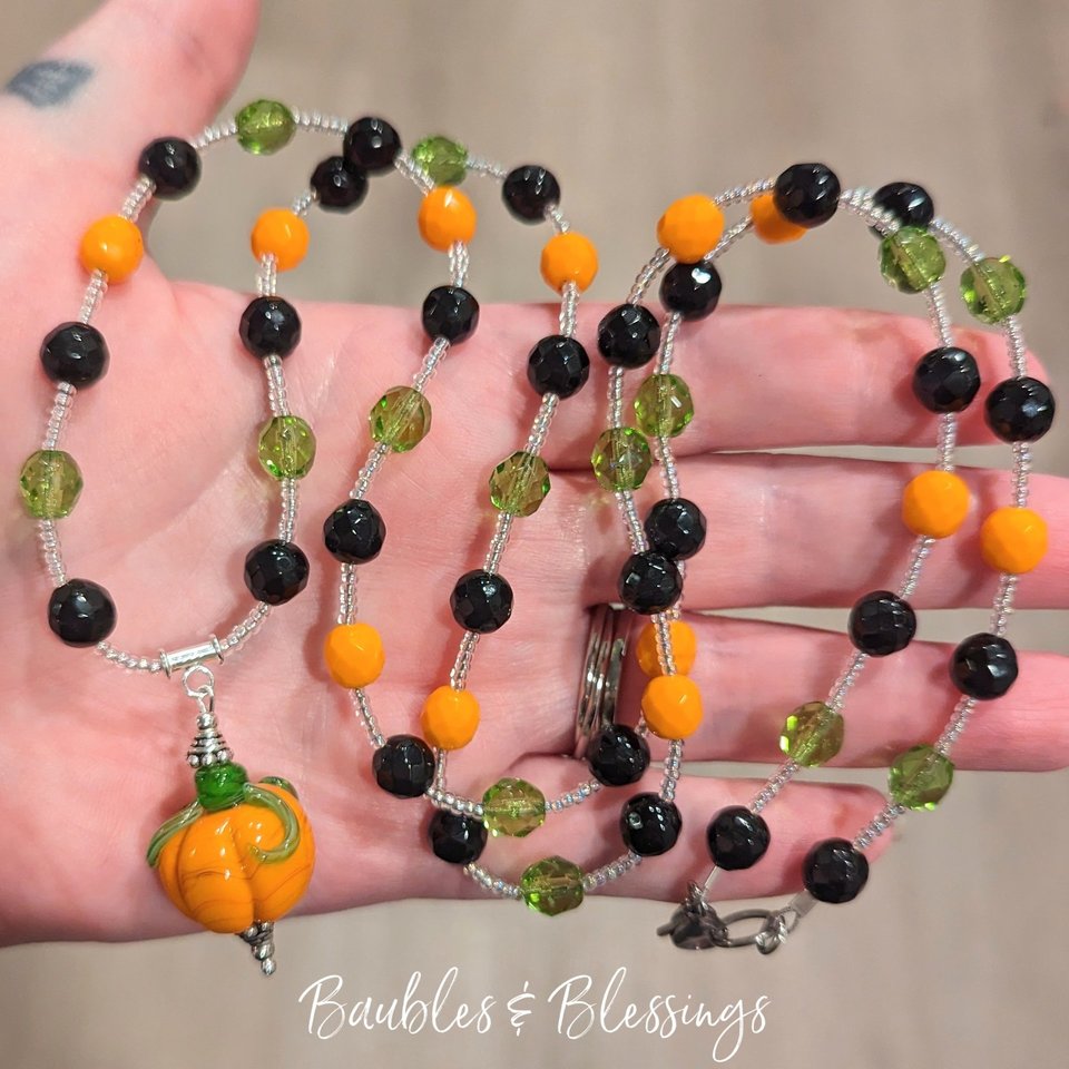 RESERVED for A: Custom Pumpkin Necklace