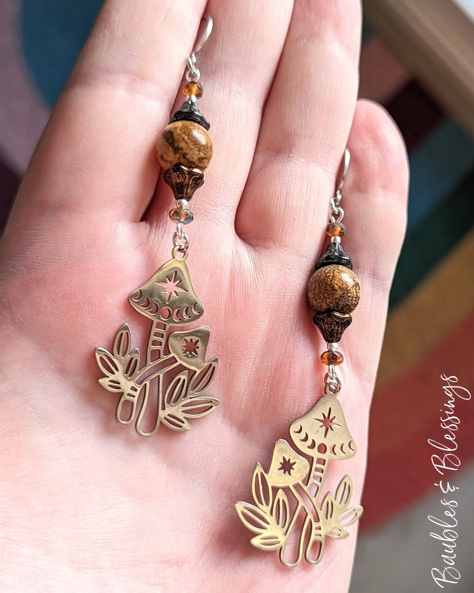 RESERVED for C: Mushie Earrings
