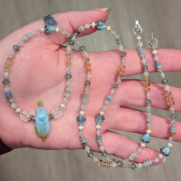 RESERVED for G: Balance, Custom Goddess Necklace